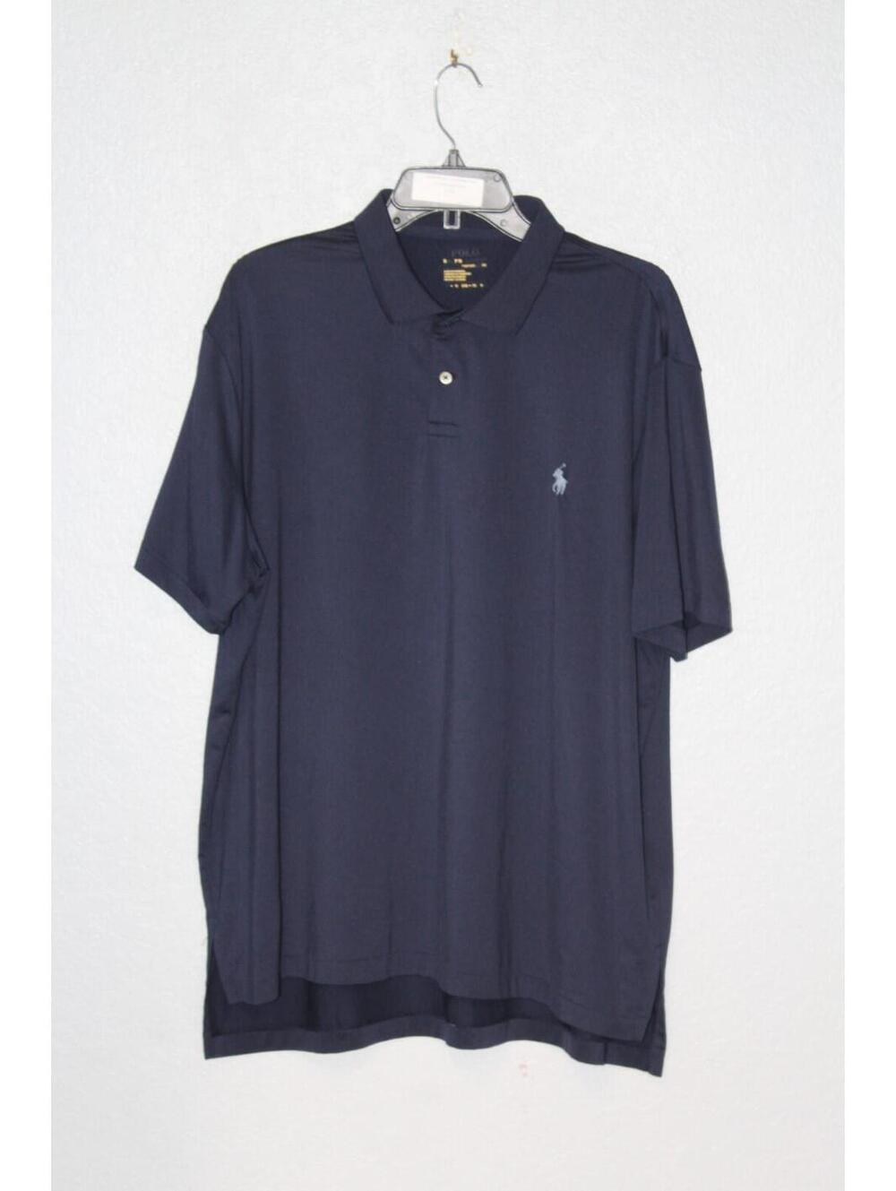 Polo Ralph Lauren Men XL Performance Stretch Polo Shirt / Navy Blue Golf Casual